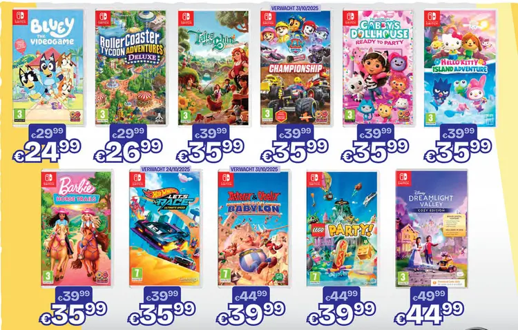Aanbieding: Diversie Nintendo Switch games