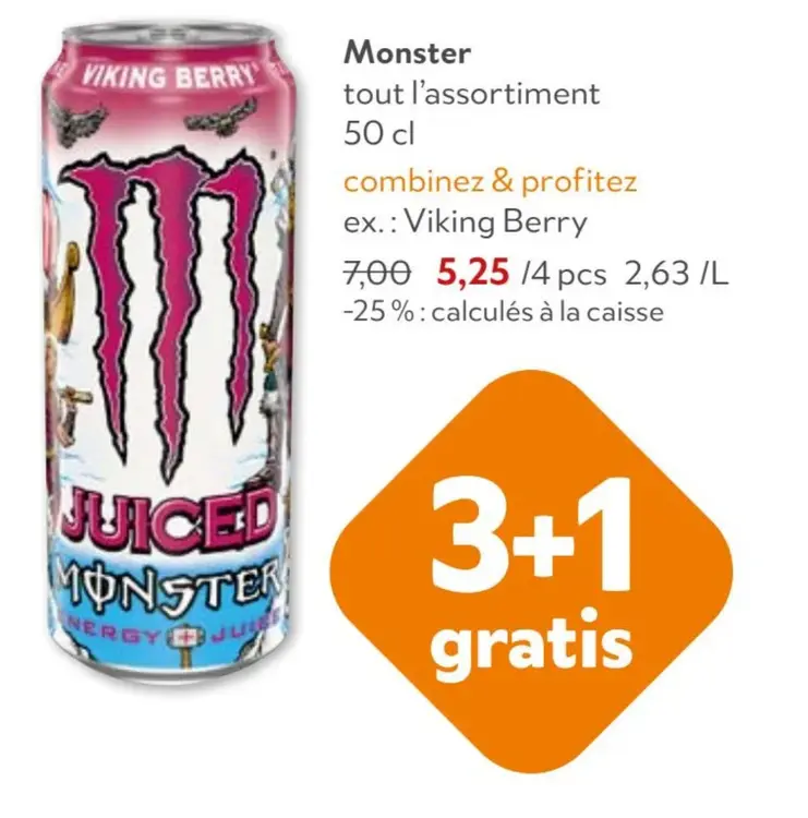 Offre: Boisson énergisante