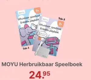 Aanbieding: Herbruikbaar Speelboek