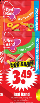 Aanbieding: Red Band Fruitsleutels, Crazy mix of zure sta