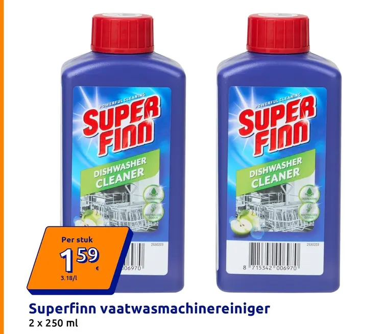 Promotie: Superfinn vaatwasmachinereiniger
