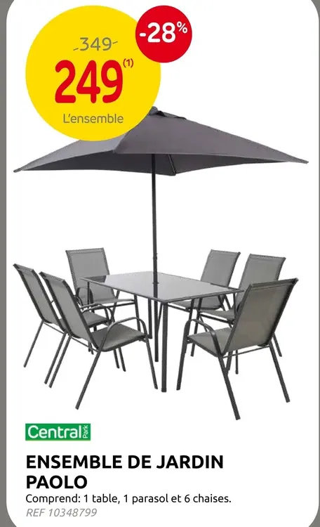 Offre: Ensemble de jardin paolo