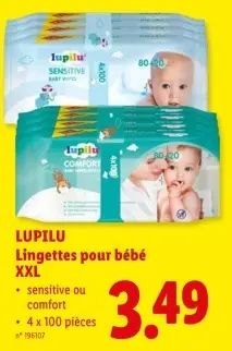 Offre: Lingettes pour bébé XXL