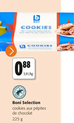 Offre: cookies aux pépites de chocolat