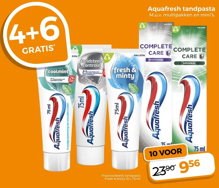 Aanbieding: Aquafresh tandpasta