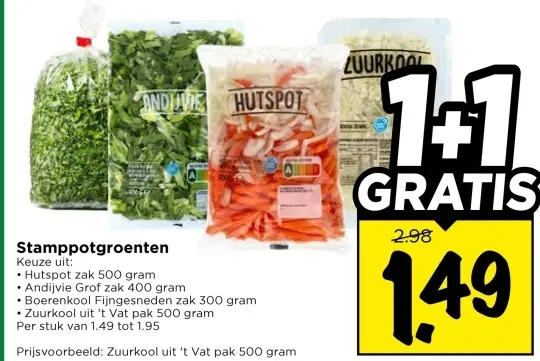 Aanbieding: Stamppotgroenten