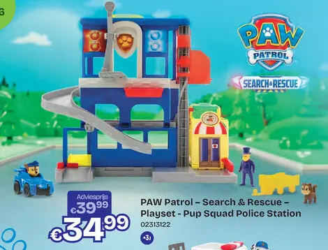 Aanbieding: PAW Patrol – Search & Rescue – Playset - Pup Squad Police Station
