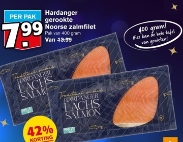 Aanbieding: Hardanger gerookte Noorse zalmfilet