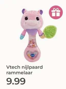 Aanbieding: nijlpaard rammelaar