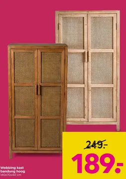 Aanbieding: Webbing kast bandung hoog