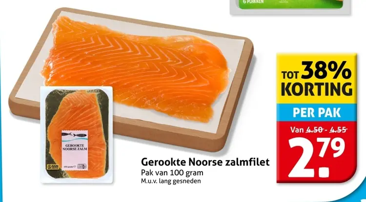 Aanbieding: Gerookte Noorse zalmfilet