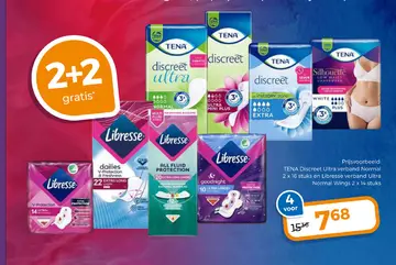 Aanbieding: TENA Discreet Ultra en Libresse verband