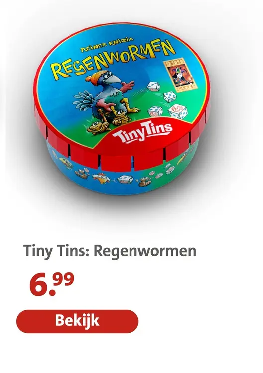 Aanbieding: Tiny Tins: Regenwormen