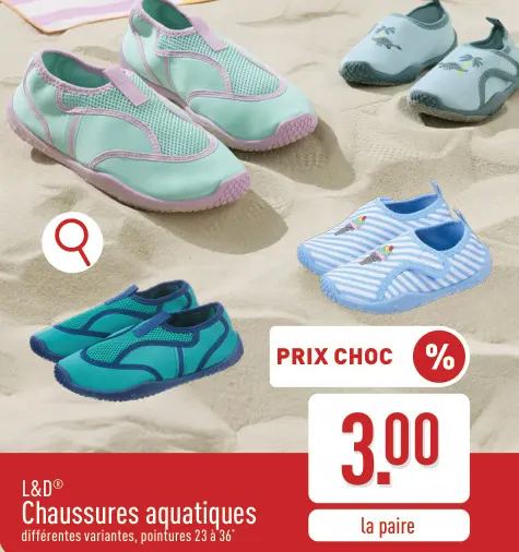 Offre: Chaussures aquatiques