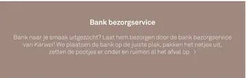 Aanbieding: Bank bezorgservice