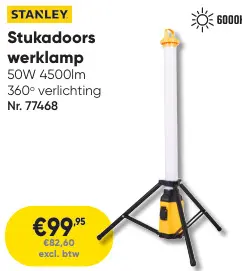 Promotie: Stukadoors werklamp