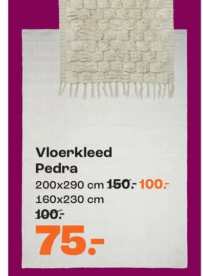 Aanbieding: Vloerkleed Pedra