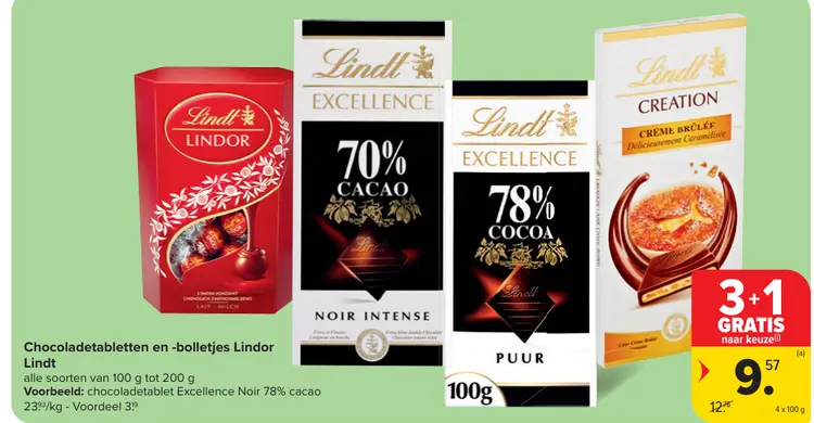 Promotie: Chocoladetabletten en -bolletjes