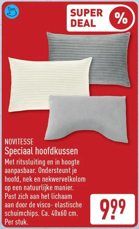 Aanbieding: Speciaal hoofdkussen