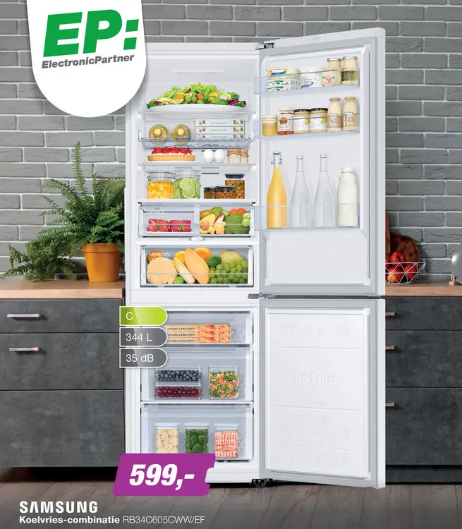 Aanbieding: Koelvries-combinatie RB34C605CWW/EF