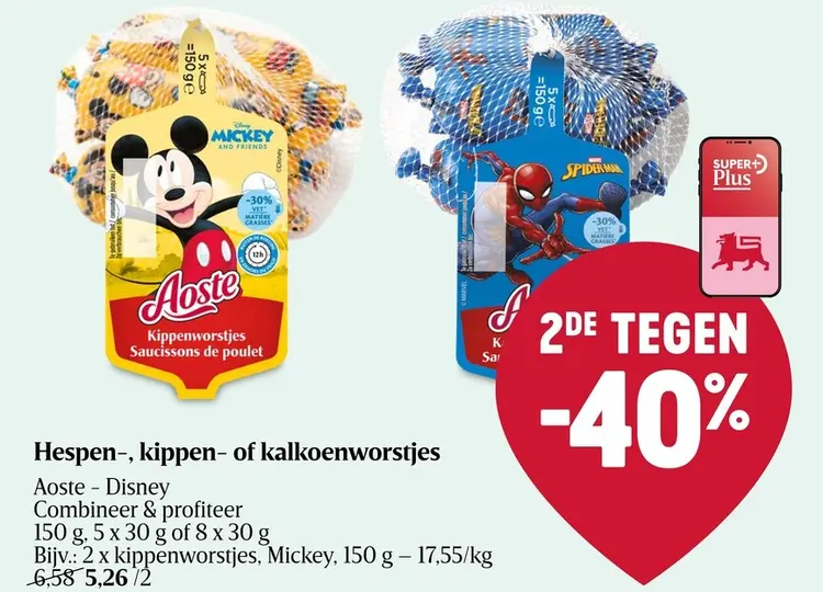 Promotie: Hespen-, kippen- of kalkoenworstjes