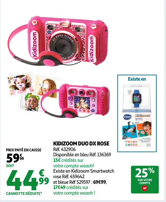 Offre: Kidizoom duo dx rose