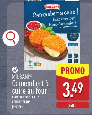 Offre: Camembert à cuire au four
