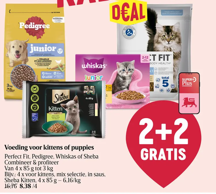 Promotie: Voeding voor kittens of puppies
