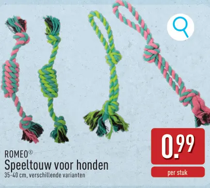 Promotie: Speeltouw voor honden