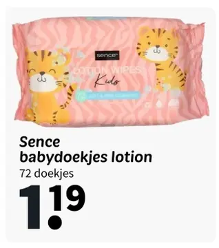 Aanbieding: Sence babydoekjes lotion