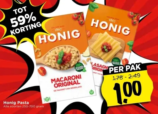 Aanbieding: Honig pasta