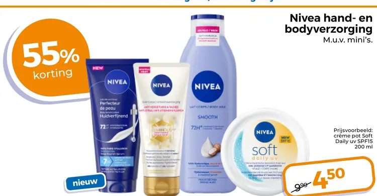 Aanbieding: Crème pot Soft Daily uv SPF15