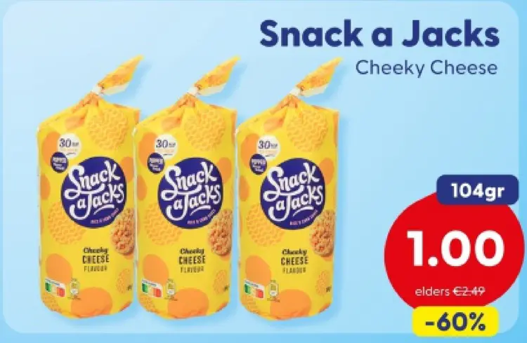 Aanbieding: Snack a Jacks Cheeky Cheese