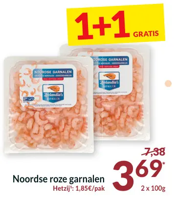 Promotie: Noordse roze garnalen