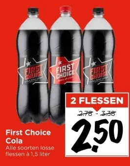 Aanbieding: First Choice Cola