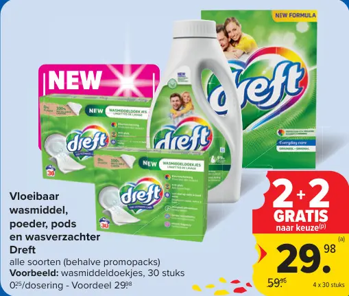 Promotie: Vloeibaar wasmiddel, poeder, pods en wasverzachter