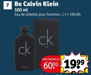 Offre: Be Calvin Klein