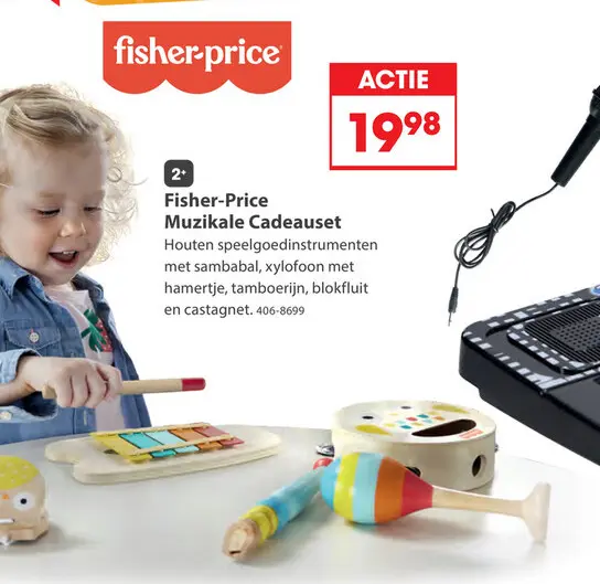 Aanbieding: Fisher Price Hout Musical Gift Set