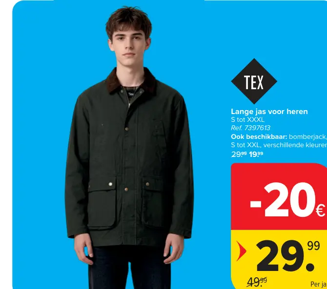 Promotie: Lange jas voor heren