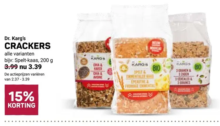 Aanbieding: Dr. Karg's Bio Knäckebröd