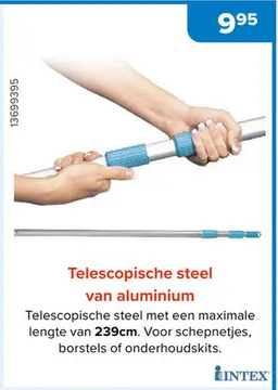 Aanbieding: Telescopische steel van aluminium