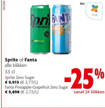 Aanbieding: Sprite of Fanta
