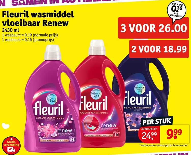 Promotie: Wasmiddel vloeibaar Renew