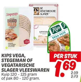 Kips Vega, Stegeman of Vegetarische Slager Vleeswaren