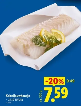 Promotie: Kabeljauwhaasje
