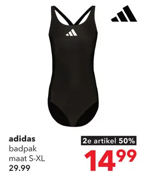 Aanbieding: Adidas dames badpak zwart