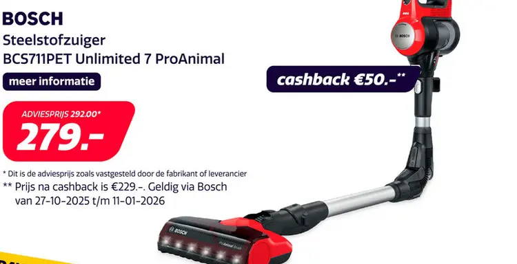 Aanbieding: Bosch BCS711PET Unlimited 7 ProAnimal