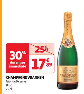 Offre: CHAMPAGNE VRANKEN Grande Réserve Brut