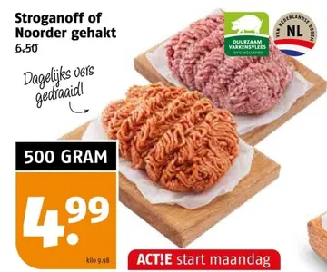 Aanbieding: Stroganoff of Noorder gehakt