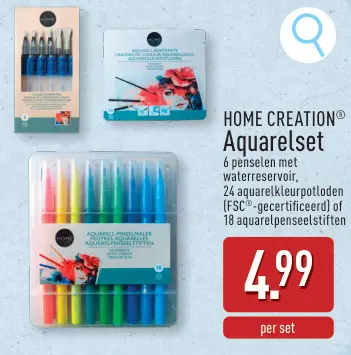 Promotie: Aquarelset